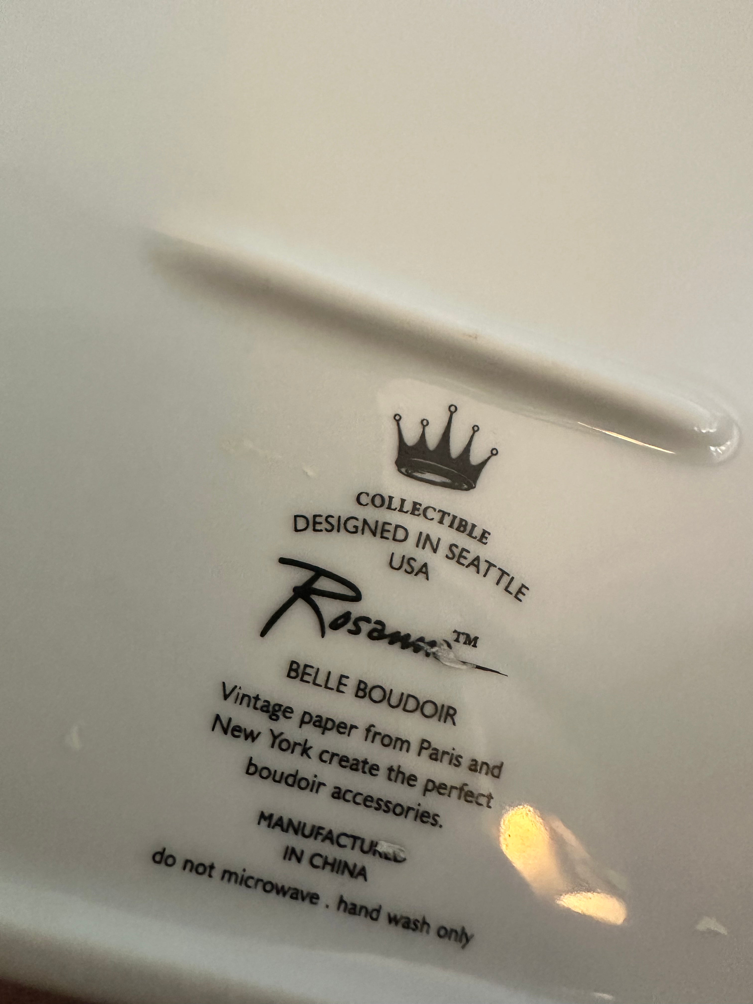 Ritz Hotel Porcelain Tray with 24k Gold Details